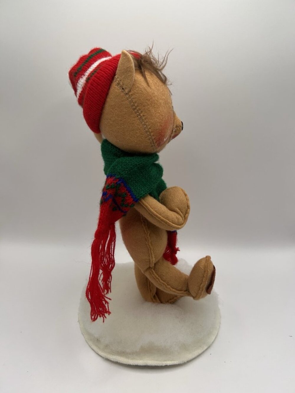 Annalee Brown Bear Snowball Collectible Doll Xmas Christmas Decor Plush Gift - Picture 12 of 13